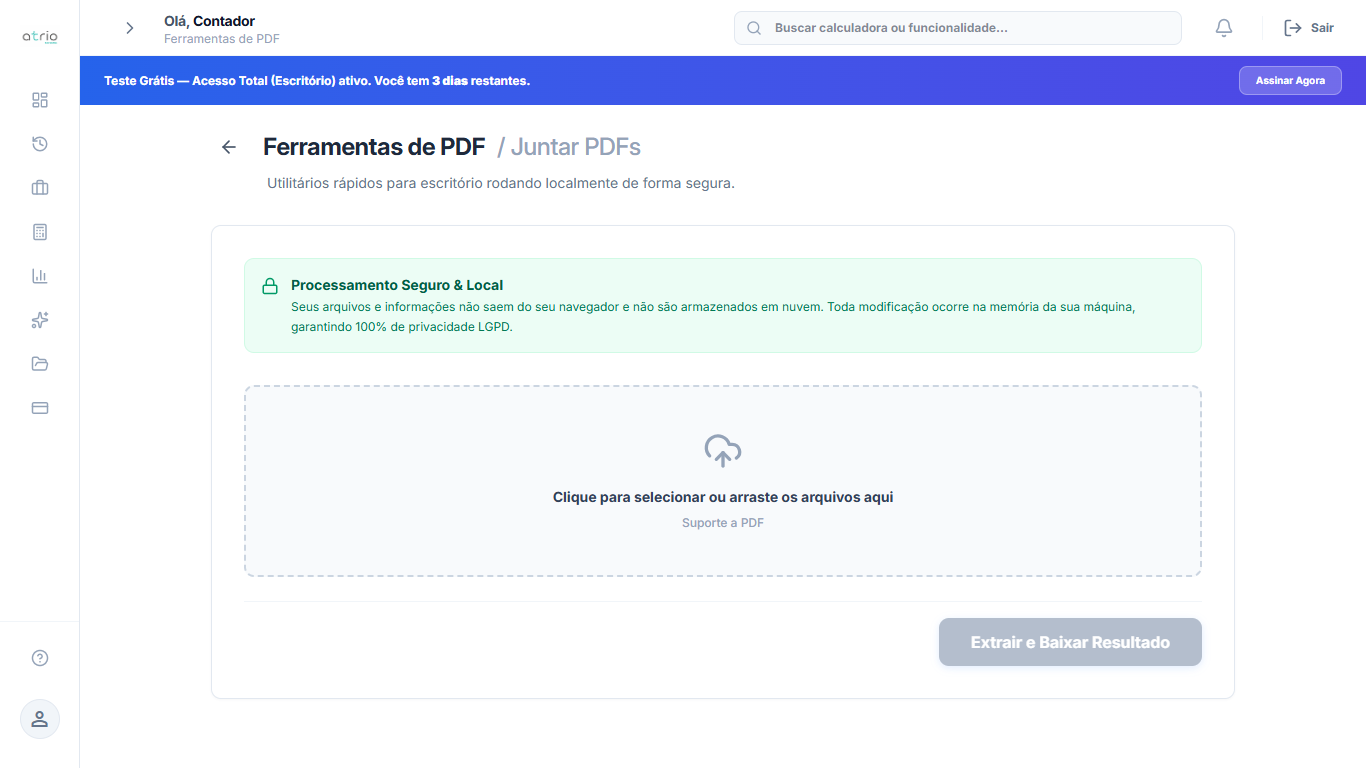 Dividir PDFs no Calc